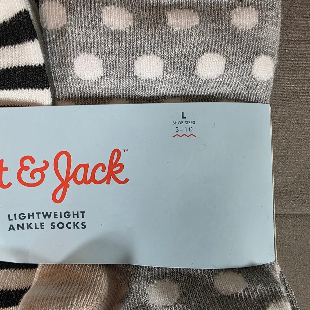 Cat & Jack Kids Lightweight Ankle Socks 10 Pair Pack Size L 3-10